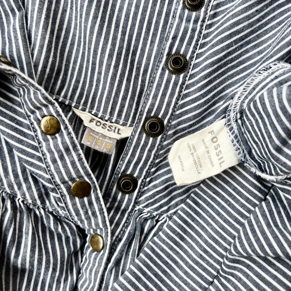 Fossil Striped Dress Women’s Size Small - Picture 6 of 11